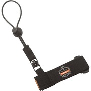 Ergodyne 3115 Wrist Tool Lanyard - 2lbs - Adjustable - 2 lb Load Capacity - Large (L)/Extra Large (XL) - Barrel Lock Closure Attachment - 11.3" Height x 1.3" Width x 4" Length - Black - Polyester Webbing - 6 / Carton EGO19052
