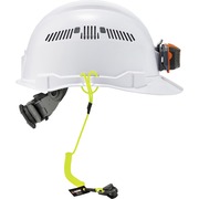 Ergodyne 3158 Coil Tool Lanyard with Clamp - 2lbs / 0.9kg - Adjustable - 2 lb Load Capacity - Clamp Attachment - 1.5" Height x 2" Width x 48" Length - Lime - Plastic, Fabric - 6 / Carton EGO19159