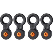 Ergodyne 3740 Hand Tool Attachment Trap - Slips (4-Pack) - 0.5" Height x 4" Width - Orange, Black - Acrylonitrile Butadiene Styrene (ABS) - 4 / Pack EGO19740