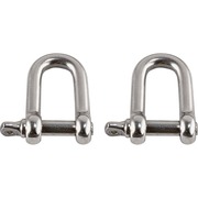 Ergodyne 3790 Tool Shackle (2-Pack) - 0.5" Height x 4.5" Width - Stainless - Stainless Steel - 2 / Pack EGO19793