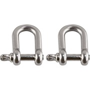 Ergodyne 3790 Tool Shackle (2-Pack) - 0.6" Height x 4.3" Width - Stainless - Stainless Steel - 2 / Pack EGO19794