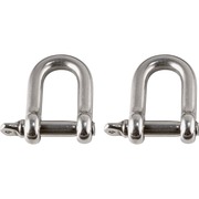 Ergodyne 3790 Tool Shackle (2-Pack) - 0.6" Height x 4.3" Width - Stainless - Stainless Steel - 2 / Pack EGO19795