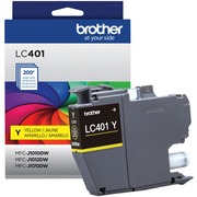 Brother LC401YS Original Standard Yield Inkjet Ink Cartridge - Single Pack - Yellow - 1 Each - 200 Pages BRTLC401YS