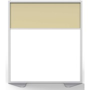 Ghent Partition - 48" Width x 54" Height - Aluminum Frame - Porcelain, Vinyl - Caramel - 1 Each GHEMP5448208A