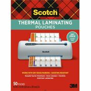 Scotch Laminating Pouch - Sheet Size Supported: Letter - Laminating Pouch/Sheet Size: 8.90" Width x 11.40" Length - for Document, Artwork, Sign, Flyer, Schedule, Certificate, Home, Office, Classroom, Paper - Photo-safe, Tear Proof, Spill Resistant - Clear MMMTP385450DE