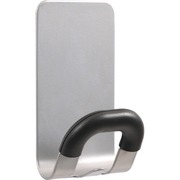 Alba Magnetic Coat Hook - 11.02 lb (5 kg) Capacity - for Coat, Metal, Cabinet, Door, Clothes, Umbrella, Key, Accessories - Acrylonitrile Butadiene Styrene (ABS) - Gray - 1 Each ABAPMMAG2M
