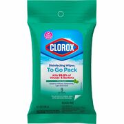 Clorox Bleach-Free Disinfecting WipesTo-Go Pack - Fresh Scent - Bleach-free, Disinfectant, Antibacterial, Disposable - White - 9 Pack - 1 Each CLO60133
