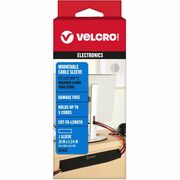 VELCRO&reg; Mountable Cut-To-Length Cable Sleeves - Cable Sleeve - Black - 36" Length - 1 Each VEK30799