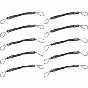 Ergodyne 3136 Scanner Adapter Straps - Loop Attachment - Black - Polyester - 10 / Pack EGO19169