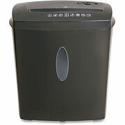 Universal 48108 Paper Shredder - Continuous Shredder - Cross Cut - 8 Per Pass - for shredding Credit Card, Paper, Staples - 0.157" x 1.575" Shred Size - P-3 - 4.59 ft/min - 2 Minute Run Time - 3.30 gal Wastebin Capacity - Black UNV48108
