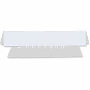 Universal Hanging File Folder Plastic Index Tabs, 1/3-Cut, Clear, 3.7" Wide, 50/Pack - Blank Tab(s) - 1/3 - 1.10" Tab Height x 3.70" Tab Width - Clear Plastic Tab(s) - Translucent, Sturdy, Durable, Moisture Resistant - 50 / Pack UNV43314