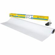 Post-it&reg; Easy Erase Whiteboard Roll, 8'x4' - 48" (4 ft) Width x 96" (8 ft) Height - White Polyester Surface - Rectangle - Stain Proof, Wipe-off, Smooth Surface - 1 Each MMMEE8X4