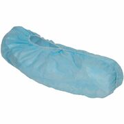 Ansell Health A10 Light-Duty Shoe Covers - Recommended for: Workplace - Universal - Dry Particle, Dust, Dirt, Grime Protection - Polypropylene, Fabric - Blue - Light Duty, Disposable, Lightweight, Breathable, Skid Resistant, Low Skid, Elasticized, Serged  ANS36811