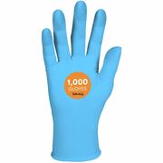 KleenGuard G10 Comfort Plus Blue Nitrile Gloves - 4 mil Thickness x 9.50" Glove Length - Abrasion Protection - Small Size - For Right/Left Hand - Nitrile - Light Blue - Touchscreen Capable - Textured Fingertip, Recyclable, Comfortable, Abrasion Resistant, ANS54186