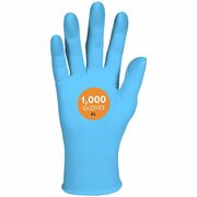 KleenGuard G10 Comfort Plus Blue Nitrile Gloves - 4 mil Thickness x 9.50" Glove Length - X-Large Size - For Right/Left Hand - Nitrile - Light Blue - Touchscreen Capable - Textured Fingertip, Recyclable, Comfortable, Latex-free - For Food Handling, Manufac ANS54189