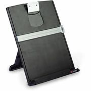 3M Desktop Document Holder - 12.1" Height x 9.7" Width x 2" Depth - Black, Silver MMMDH340MB