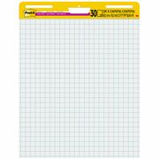 Post-it&reg; Self-Stick Easel Pad Value Pack - 30 Sheets - Stapled - Feint Front Ruling - Blue Margin - 18.50 lb Basis Weight - 25" x 30" Sheet Size - White Paper - Cardboard Cover - Self-adhesive, Repositionable, Resist Bleed-through, Removable, Sturdy B MMM560