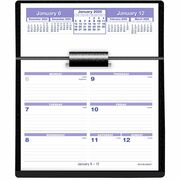 At-A-Glance Flip-A-Week Desk Calendar and Base - Large - Julian Dates - Weekly - 12 Month - January 2026 to December 2026 - 1 Week Double Page Layout - 5 1/2" x 7" Sheet Size - White Sheet - 1-ring - Desk - Black, Blue, White - Paper - 1 Each AAGSW700X00