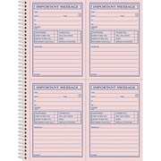 Adams Carbonless Important Message Pad - 200 Sheet(s) - Spiral Bound - 2 Part - Carbonless Copy - 8.50" x 11" Sheet Size - Assorted Sheet(s) - 1 Each ABFSC1184P
