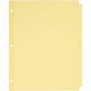 Avery&reg; Plain Tab Write-On Dividers - 5 x Divider(s) - Write-on Tab(s) - 5 Tab(s)/Set - 8.5" Divider Width x 11" Divider Length - Letter - Paper Divider - Buff Tab(s) - 30% Recycled - Reinforced, Non-laminated - 36 / Box AVE11501