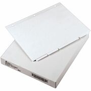 Avery&reg; Plain Tab Write-On Dividers - 5 x Divider(s) - 5 Tab(s)/Set - 8.5" Divider Width x 11" Divider Length - Letter - 3 Hole Punched - White Tab(s) - 20% Recycled - Reinforced, Non-laminated - 36 / Box AVE11506