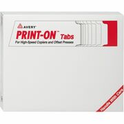Avery&reg; Print-On 3-Hole Punched High-Speed Copier Tabs - 150 x Divider(s) - Print-on Tab(s) - 5 - 5 Tab(s)/Set - 8.5" Divider Width x 11" Divider Length - 3 Hole Punched - White Paper Divider - White Paper Tab(s) - 20% Recycled - 150 / Box AVE20406