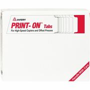 Avery&reg; Print-On 3-Hole Punched High-Speed Copier Tabs - 150 x Divider(s) - 5 Print-on Tab(s) - 5 - 5 Tab(s)/Set - 8.5" Divider Width x 11" Divider Length - 3 Hole Punched - White Paper Divider - White Paper Tab(s) - 20% Recycled - 150 / Box AVE20416