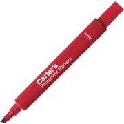 Carter's Permanent Markers - Large Desk-Style Size - Chisel Marker Point - Red Ink - 1 Each AVE27177