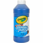 Crayola Washable Paint - 1 Color(s) - Blue - 16 oz - Washable - 1 Each CYO542016042