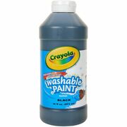 Crayola Washable Paint - 1 Color(s) - Black - 16 oz - Washable - 1 Each CYO542016051
