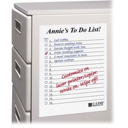 C-Line Self-Stick Dry-erase Sheets - 8 1/2" Flag/Note Width x 11" Flag/Note Length - Rectangle - White - Self-adhesive, Repositionable, Removable - 25 / Box CLI57911