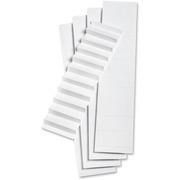 Pendaflex 1/5 Cut White File Folder Label Inserts - 5 Blank Tab(s) - 5 Tab(s)/Set - 2" Tab Width - White Plastic Tab(s) - 10% Recycled - 100 / Pack PFX242