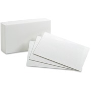 Oxford Plain Index Cards - 3" x 5" - 85 lb Basis Weight - Sustainable Forestry Initiative (SFI) - White - 100 / Pack OXF30