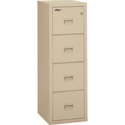 FireKing Insulated Turtle File Cabinet - 4-Drawer - 17.7" Width x 22.1" Depth x 52.8" Height - 4 x Drawer(s) for File - Letter, Legal - Fire Resistant - Parchment - Powder Coated - Steel FIR4R1822CPA