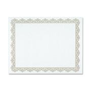 Geographics Blank Award Parchment Certificates - 24 lb Basis Weight - 8.5" Width x 11" Length - Inkjet, Laser Compatible - Gold with Gold Border - Parchment Paper - 25 / Pack GEO39451