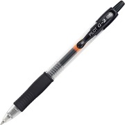 Pilot G2 Gel Ink Rolling Ball Pen - 0.5 mm Extra Fine Pen Point - Refillable - Retractable - Black Ink - Gel-based - Translucent Barrel - 1 Dozen PIL31002