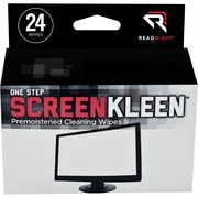 Read Right One Step CRT Screen Cleaning Wipes - 24 / Box REARR1209