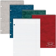Rediform Porta-Desk 1-Subject Notebooks - 80 Sheets - Coilock - Ruled Margin - 8 1/2" x 11 1/2" Sheet Size - White Paper - Assorted Pressboard Cover - Micro Perforated - 1 Each RED31186