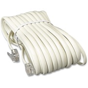Softalk 04020 Phone Line Cord 25 ft., Ivory - 25 ft Phone Cable for Phone - First End: 1 x RJ-11 Phone - Male - Second End: 1 x RJ-11 Phone - Male - Extension Cable - Ivory - 1 Each SOF04020