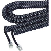 Softalk Modular Plug Handset Coil Cord - 12 ft Phone Cable for Phone - First End: 1 x RJ-09 Phone - Male - Second End: 1 x RJ-09 Phone - Male - Black - 1 Each SOF48102