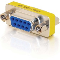 C2G DB-9 Mini Gender Changer - 1 x 9-pin DB-9 Serial Female - 1 x