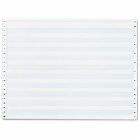 Sparco Perforated Blank Computer Paper - 8 1/2 x 11 - 20 lb Basis Weight  - 2550 / Carton - Perforated - Filo CleanTech