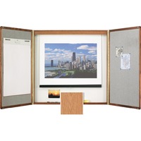 Quartet Premium Conference Room Cabinet 4 x 4 Whiteboard Interior QRT853