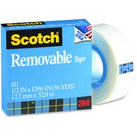 Scotch Magic Tape Refill, 1 Core, 0.75 x 36 yds, Clear