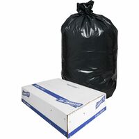 33 Gallon Trash Bag 21 Microns (250 Count Bulk) Black Trash Bags