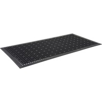 Genuine Joe Clean Step Outdoor Scraper Mat, 3 x 5 ft, Rubber, Black