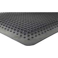 Flex Step Rubber Anti-Fatigue Mat, Polypropylene, 24 x 36, Black - Supply  Box