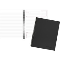 The Black Page Notebook: College Ruled Notebook/Journal: Pewter