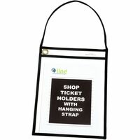 C Line Stitched Vinyl Shop Ticket Holders 9 x 12 Clear Box Of 25 - Office  Depot