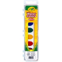 Crayola Oval Pan Cake Water Color - 6.80 oz - 1 Each - Assorted - Filo  CleanTech
